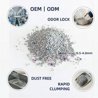 OEM ODM Vente en gros Litière agglomérante en bentonite de sodium certifiée ISO MSDS, agglomerations ultra-dures, faible émission de poussière, 5kg, Litière pour chats