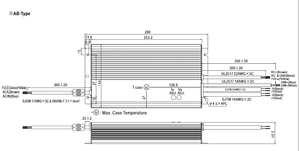 HLG-600H-24AB ban đầu Meanwell chuyển đổi cung cấp điện dẫn lái xe HLG-600H loạt điện áp không đổi + liên tục hiện tại - Product Image 4