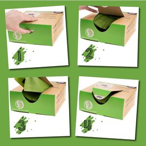 High Quality Custom Design 100% Leak Proof Biodegradable <b>Compostable</b> Poop <b>Bags</b> Pet Waste <b>Bag</b> - Product Image 6