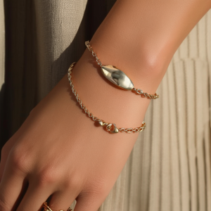 E350-B156-0379G สร้อยข้อมือแฟชั่นแบบโซ่และแบบเชื่อมต่อ - Product Image 3