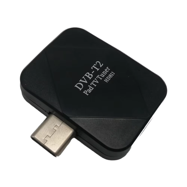 Type C DVB-T2 Digital Mobile TV Tuner Receiver with Antenna Handphone Pad for Android Phone TV Sticks Product