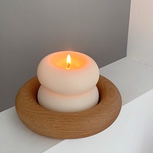 Scented <b>Candle</b> Circle Soy Wax Manual Artistic Home Decor <b>Small</b> Decor Item - Product Image 2