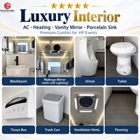 Remorque de toilettes mobiles de luxe Belyoo certifiée DOT, remorquable, pour événements privés