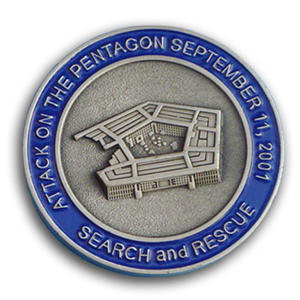 Pièces commémoratives personnalisées en laiton rétro gravées en 3D - Product Image 1