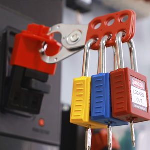 قفل أمان فولاذي Elecpopular EP-8311 مقاس 1 بوصة، 6 فتحات، متعدد الاستخدامات، مقاوم للعبث، قفل LOTO للمعدات الصناعية، متوافق مع معايير ANSI، 50 مم - Product Image 6