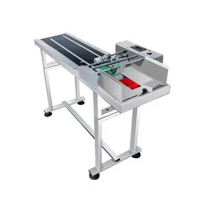 Nastro trasportatore automatico ad alta velocità paging etichetta stampante a getto d'inchiostro data di produzione cibo sacchetto linea macchina di codifica
