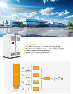 Sistema de Conversión de Energía Solar Híbrido para Microredes de CC/CA de Triple Salida, 375KW-500KW, IP54, con Transformador de Aislamiento, Maso-500K-PA1 - Product Image 4