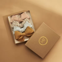 Cadeau personnalisé de luxe au détail Chouchous Accessoires pour cheveux Bande élastique Chouchou en soie Boîte d'emballage cadeau pour bandeau