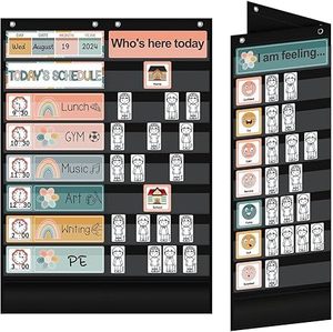 Organizador de Horarios Escolares Plegable de Doble Cara para Aula, Oficina, Profesor y Estudiante, Material Escolar - Product Image 1