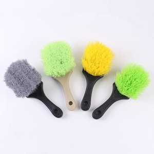 PP Kit de brosses de lavage de voiture fil souple pneu baril jante évent détaillant fabriqué spécifiquement pour les voitures - Product Image 5