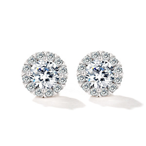 Orecchini a forma di fiocco di neve per donna, gioielli classici scintillanti con quattro punte - Product Image 6