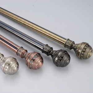 Asta <span class=keywords><strong>per</strong></span> Tende in Acciaio Inox Singola da 28mm in Ottone Anticato con Accessori Disponibili - Product Image 6