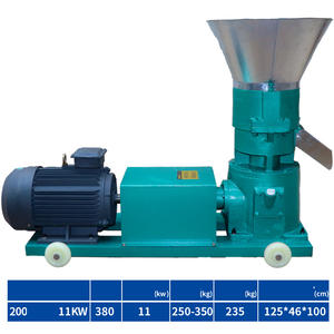 Machine à fabriquer des granulés pour animaux <span class=keywords><strong>Kl200</strong></span> 200-300 kg/h 11 kW, machine à granulés pour lapins, machine à granulés pour volailles, machine à granulés pour aliments pour animaux, utilisation domestique, matrice plate - Product Image 3