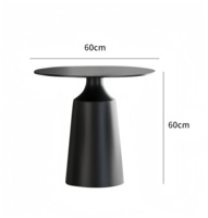 Ensemble table basse ronde en marbre moderne et économique avec combinaison de chaises en usine