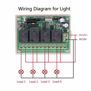 12V bốn chiều không dây chuyển đổi từ xa xe buýt xe tải tailboard cửa động cơ về phía trước và đảo ngược đèn solenoid valve điều khiển - Product Image 3