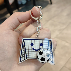 Porte-clés de football en gros, style sportif, pour sac à dos, souvenir de couple, cadeau, <span class=keywords><strong>but</strong></span> et ballon de football - Product Image 4