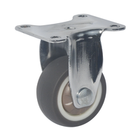 Roue pivotante légère en TPR, 1 pouce, 1,25 pouce, 1,5 pouce, 2 pouces, 2,5 pouces, 3 pouces, 25 mm, 32 mm, 40 mm, 50 mm, 63 mm, 75 mm
