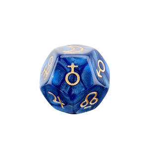 <span class=keywords><strong>Jeu</strong></span> de Table de dés Constellation Divination jouets planètes signes nombres dés d'astrologie polyédriques à 12 côtés - Product Image 3