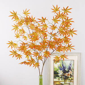 Rama de Arce Artificial, Hojas Doradas de Otoño, Planta Decorativa para Interiores, Simulación de Alta Calidad, Decoración para el Hogar - Product Image 4