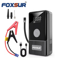 Démarreur de véhicule multifonctionnel FOXSUR FJS-930 12V 1000A Courant 22200mAh Batterie portable Démarreur de voiture avec pompe à air