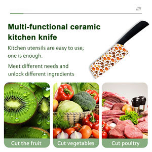 Couteau de chef en céramique sur mesure de qualité supérieure avec manche en plastique, lavable au lave-vaisselle, ambidextre, vente en gros d'usine, dropshipping Shopify - Product Image 3