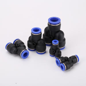 Raccord pneumatique en T de type Y, raccord rapide en plastique pour tuyau d'air, réducteur rapide pour gaz sur tuyau, modèle PW8-6 PY-4/6 - Product Image 2