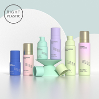 Bouteille en PE de forme ronde et épaisse RiGHT PLASTIC REO 60/100/150/200ml, flacon pulvérisateur pour parfum, flacon pour tonique visage, flacon pompe moussante