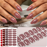 Bandes de vernis à ongles en gel UV sans HEMA, non toxiques, 16 bandes, bleu royal brillant, pour salon de manucure, personnalisables OEM