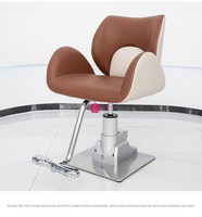 Fauteuil de Barbier Électrique Professionnel Yicheng Beauty, Inclinable et Réglable, Mobilier de Salon de Coiffure pour Coiffure, Coloration et Permanente