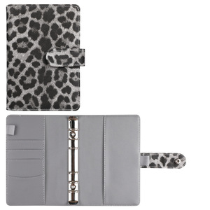 A6 A7 A5Leopard Planner con stampa rilegatrice a fogli mobili per libri economici all'ingrosso taccuino in pelle a 6 anelli transfrontalieri - Product Image 2