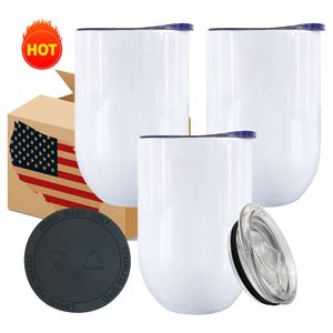 Verres à vin isothermes à double paroi en acier inoxydable de 12 oz, anti-déversement, vierges pour sublimation, en provenance de notre entrepôt américain - Product Image 3