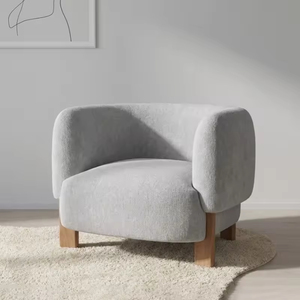 Fauteuil individuel élégant et populaire à vendre – Chaise <span class=keywords><strong>de</strong></span> réception moderne blanc crème pour salon – Chaise <span class=keywords><strong>de</strong></span> loisirs <span class=keywords><strong>de</strong></span> style minimaliste moderne - Product Image 4