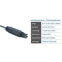 Sensor PH/ORP Digital Diferensial Kinerja Tinggi PHD dengan Bodi PEEK/Ryton, Preamplifier Terintegrasi, Rentang pH 0.0-14.0