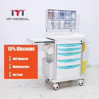 Chariot d'urgence pour l'anesthésie chirurgicale MT Chariot de nettoyage avec équipement médical Mini chariot médical Chariot médical Chariot