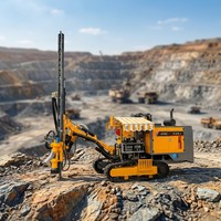 Foreuse rotative sur chenilles diesel KAISHAN avec marteau DTH (pompe à engrenages) – Profondeur max. 50 m pour exploration minière et carrière – Moteur 162 kW