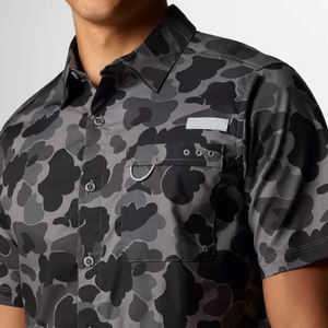 2025 नए फैशन कस्टम प्रिंट कपास सामग्री बटन मछली पकड़ने की शर्ट - Product Image 5