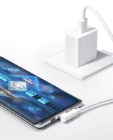 Kabel Data Pengisian Cepat Tipe-C 6A Dengan Pengisi Daya 120W untuk Perangkat Pintar Xiaomi Redmi Ponsel Tablet Kabel USB Tipe L