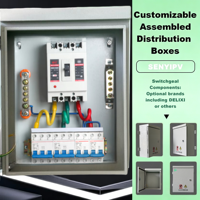 Tableau de commande électrique 380V triphasé, coffret de distribution 100A, interrupteur principal, personnalisable selon dessin, OEM/ODM pris en charge