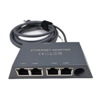 Adaptador Ethernet Gigabit de 4 Puertos Full-Duplex con Soporte VLAN, Expansor de Puertos RJ45 Starlink Mini de 1000Mbps, Diseño Mini que Ahorra Espacio