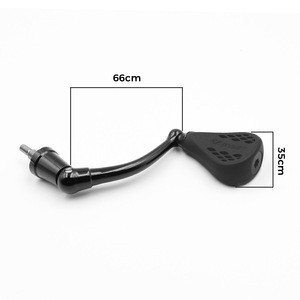 Empuñadura para carrete de pesca, 66mm, fibra de carbono, 35mm, TPE, negro, para carretes giratorios Penn 420ss 430ss - Product Image 5