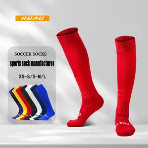 Volwassen Heren Voetbal Lange Handdoek Sokken Met Dikke Zolen, Training Sokken Voor Voetbalteams