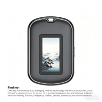 Traceur GPS pour animaux de compagnie AirTag compatible avec l'application Localiser d'Apple, localisateur de clés AirTag, écran à encre électronique, fonction Localiser