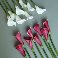 Haute qualité Real Touch PU blanc violet Calla Lily fleurs artificielles Calla lys pour mariage décor à la maison pour la fête des mères