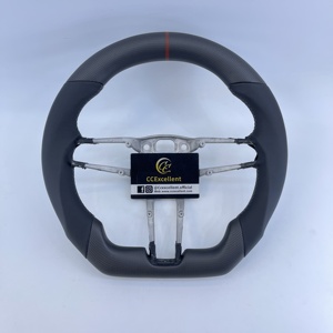 Volant personnalisé en fibre de carbone mate véritable de qualité supérieure pour Porsche 991.2 <span class=keywords><strong>911</strong></span> 918 992 718 Boxster Macan Panamera 2017+ - Product Image 1