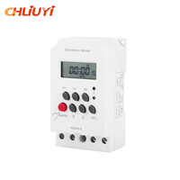 Interruptor Temporizador Digital Inteligente Programable ROEY KG316T-II 250V AC 25A con Corriente Máxima de 16A, Clasificación IP53, Material ABS