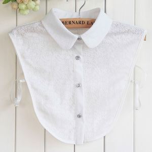 Moda <span class=keywords><strong>rhinestone</strong></span> media camisa desmontable cuello falso mujeres sin mangas Dickey <span class=keywords><strong>Collar</strong></span> para uniforme - Product Image 1
