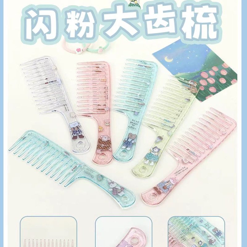12609158 Glitter Large Tooth Comb Shows Off