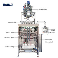Machine de remplissage et d'emballage entièrement automatique à 6 canaux pour sauce tomate, beurre de cacahuète, moutarde et sauce épicée sucrée.