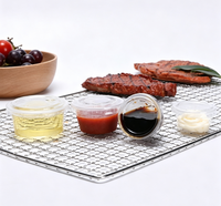 Gobelet à sauce jetable à paroi simple avec couvercle, 2 oz, en PET/PP de qualité alimentaire, durable, pour emballage, fabriqué à Quanzhou