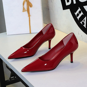 Y9998 <span class=keywords><strong>Scarpe</strong></span> <span class=keywords><strong>con</strong></span> <span class=keywords><strong>Tacco</strong></span> Alto di Alta Gamma per Donne, in Pelle Verniciata, Punta Affusolata, <span class=keywords><strong>Tacco</strong></span> 6.5CM, <span class=keywords><strong>Scarpe</strong></span> da Ufficio per Signore - Product Image 3